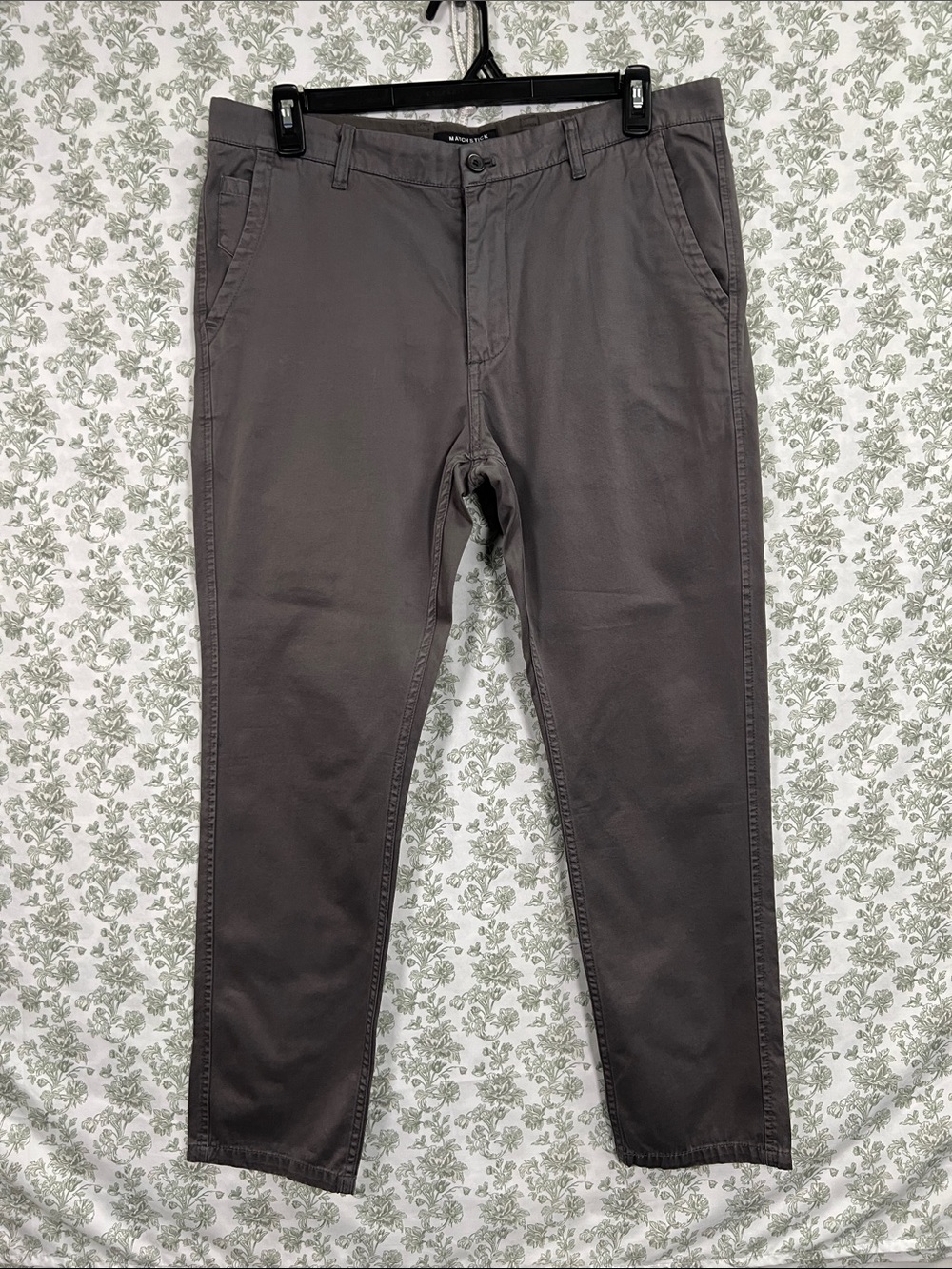 Slim Straight Gray Men's Chinos